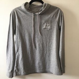 Vineyard Vines Lightweight Hoodie With Whale Logo